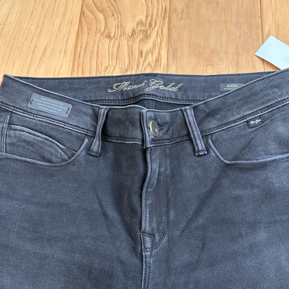 Mavi Gold Alexa Mid Rise Skinny Black Jean NWT 27 Stretch - Picture 6 of 11